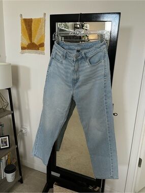 american eagle | strigid mom jeans in light wash